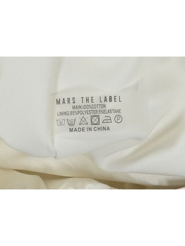 Mars The Label Matilda Wide Leg Trousers In White — image 3 of 5